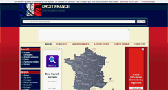 Desktop Screenshot of droitfrance.com