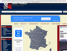 Tablet Screenshot of droitfrance.com
